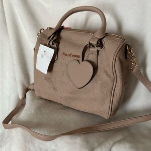 Juicy Couture Beige Embossed Satchel